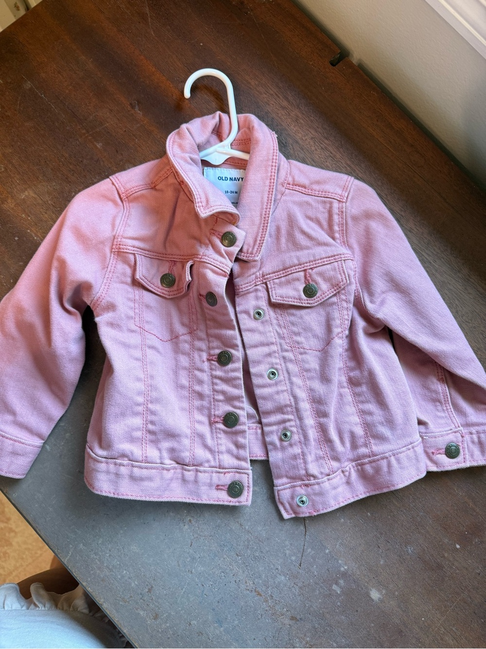 Old Navy Light Pink Denim Jacket for Kids